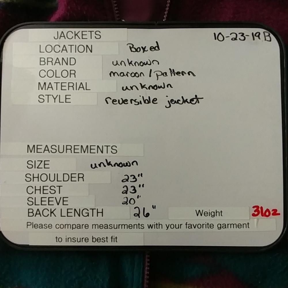 Reversible Jacket Maroon/Print - image 5